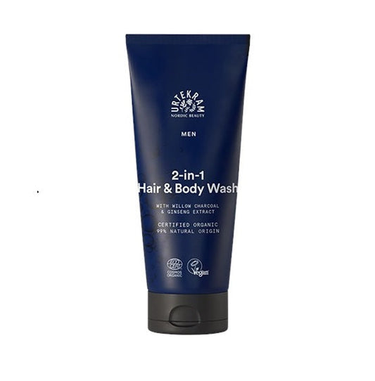 Urtekram Men Hair & Body Wash 200ml (Pack of 6)