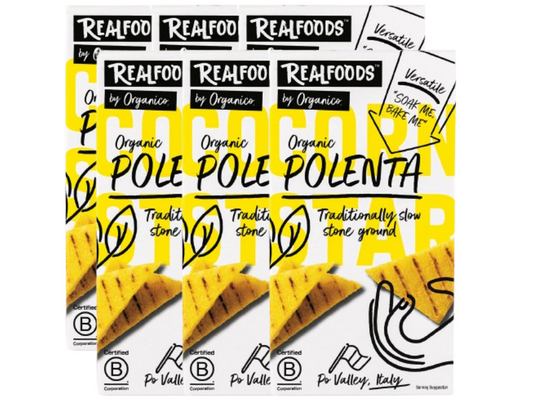 Realfoods by Organico | Organic Quick Cook Polenta, 500g (Pack of 6)
