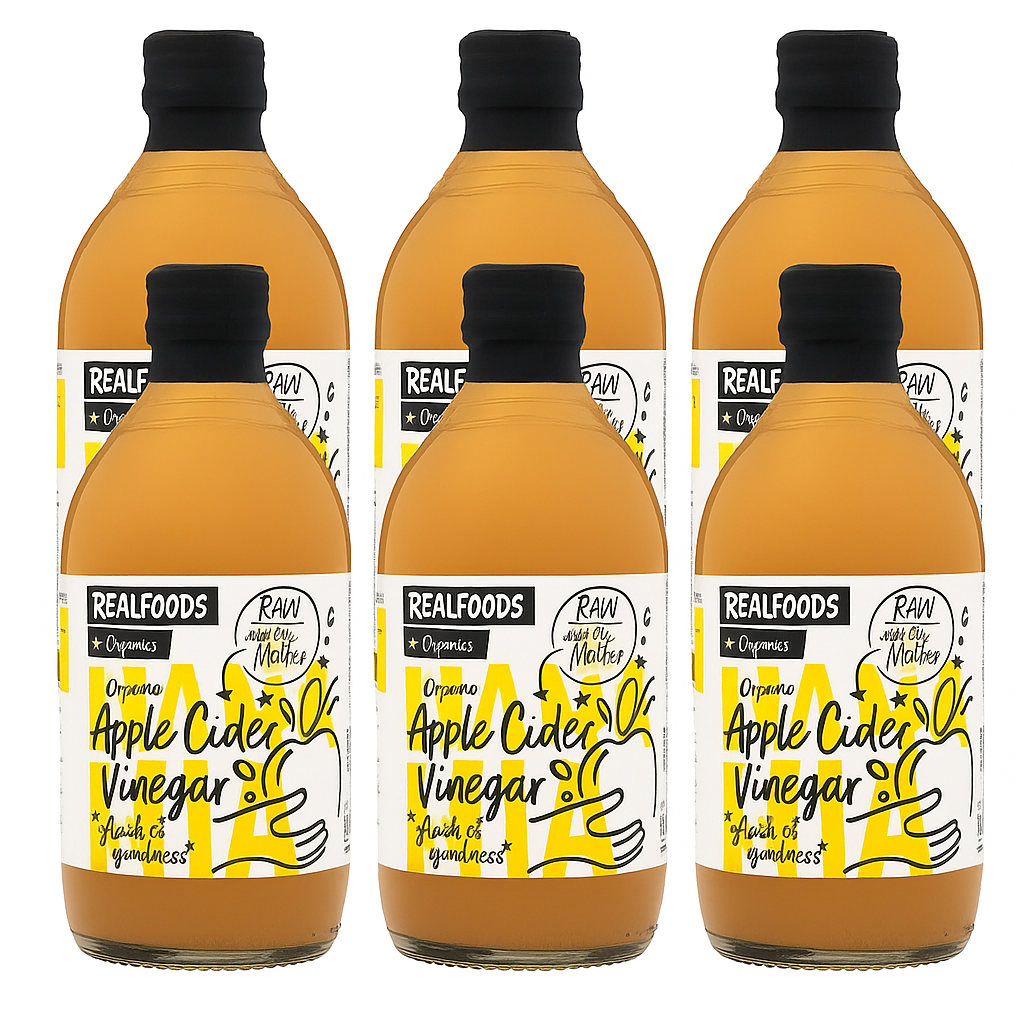 Organico Organic Raw Apple Cider Vinegar 500ml (Pack of 6)
