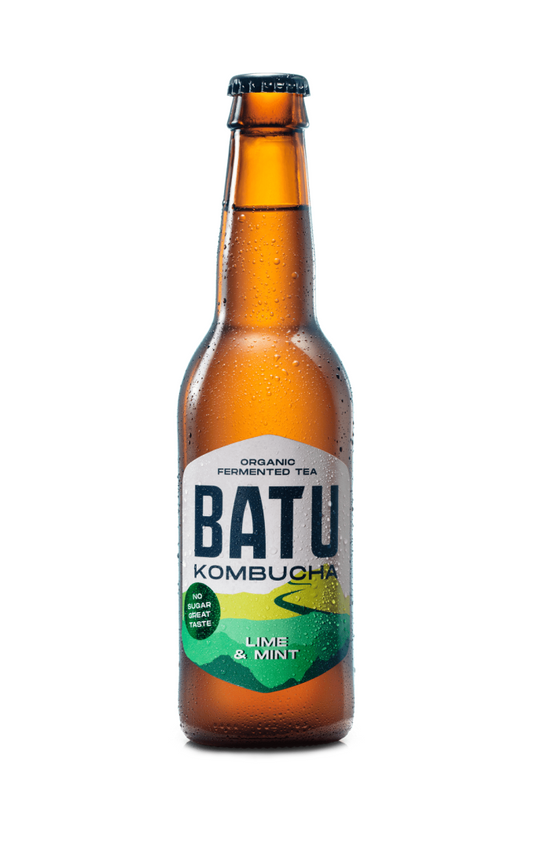 Batu Kombucha Organic Lime & Mint 330ml (Pack of 12)