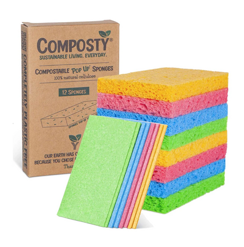 Composty Magic 'Pop-Up' Sponges 12 Pcs
