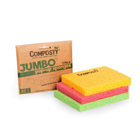 Composty Jumbo 'Pop-Up' Sponges 3pc