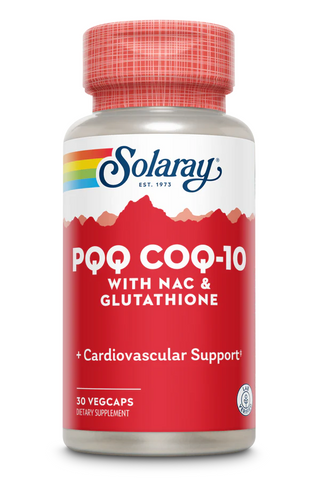 Solaray PQQ COQ10 Glutathione NAC 30 Vcaps