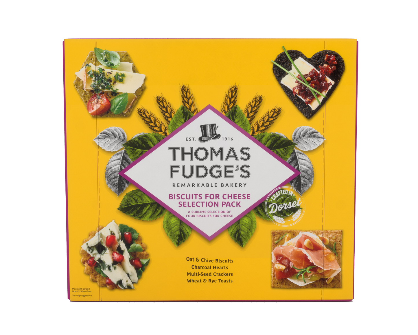 Thomas Fudges Biscuits For Cheese Selection Pack 300g (Pack of 12)