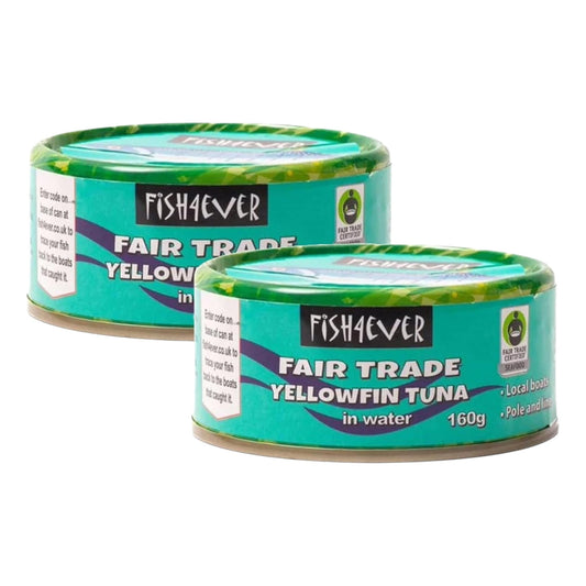 Fish4Ever Yellowfin Tuna Steaks in WaterSustainably Fished 160g (Pack of 2)