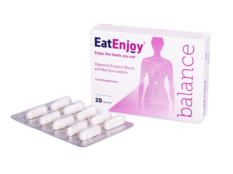 EatEnjoy Balance Digestive Enzyme & Bacillus Subtilis 20 Capsules