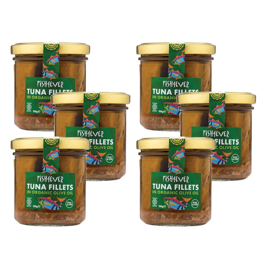 Fish 4 Ever Skipjack Tuna Fillets In Olive Oil - 150g (Pack of 6)