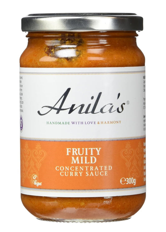 Anilas Fruity Mild Curry Sauce 300g (Pack of 6)