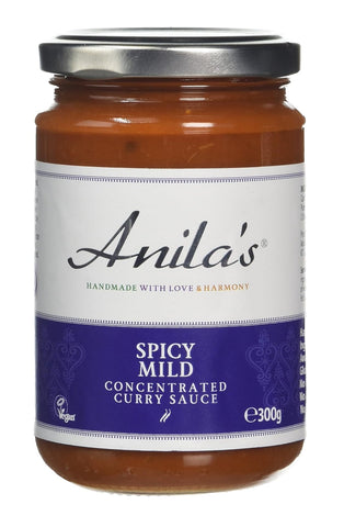 Anilas Spicy Mild Curry Sauce 300g (Pack of 6)