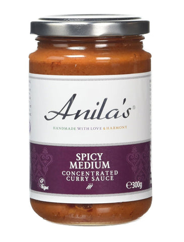 Anilas Spicy Medium Curry Sauce 300g (Pack of 6)