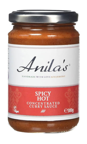 Anilas Spicy Hot Curry Sauce 300g (Pack of 6)
