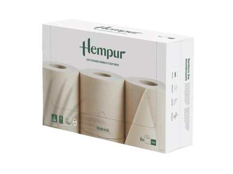Hempur Silky Smooth Bamboo Toilet Paper 6 Pack (Pack of 16)