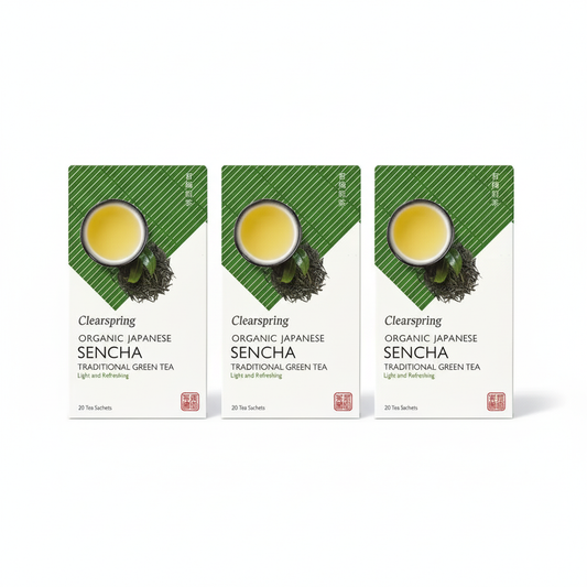 Clearspring Organic Japanese Sencha Tea 20 Bags (Pack of 3)