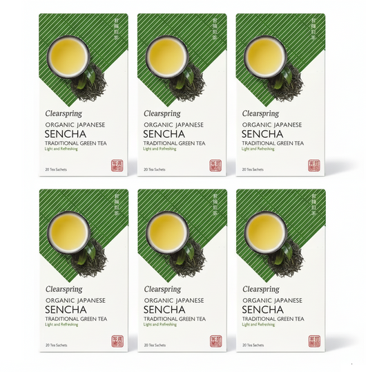 Clearspring Organic Japanese Sencha Tea 20 Bags (Pack of 6)