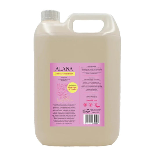 Alana Pink Rose & Vanilla Natural Conditioner 5L (Pack of 4)