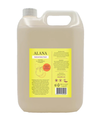 Alana Citrus Orchard Natural Body Wash 5L (Pack of 4)