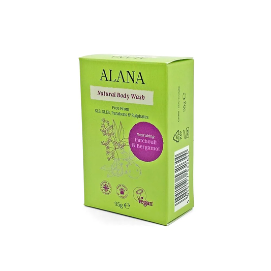 Alana Patchouli & Bergamot Natural Body Wash Bar 95g (Pack of 6)