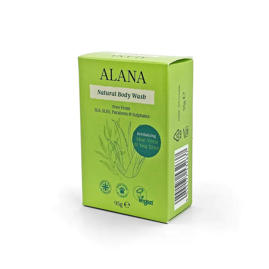 Alana Aloe Vera & Tea Tree Natural Body Wash Bar 95g (Pack of 6)