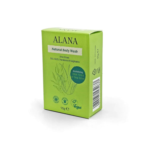 Alana Aloe Vera & Tea Tree Natural Body Wash Bar 95g (Pack of 6)