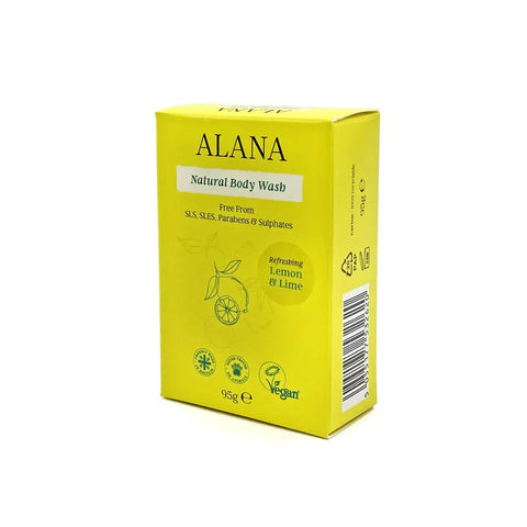 Alana Lemon & Lime Natural Body Wash Bar 95g (Pack of 6)