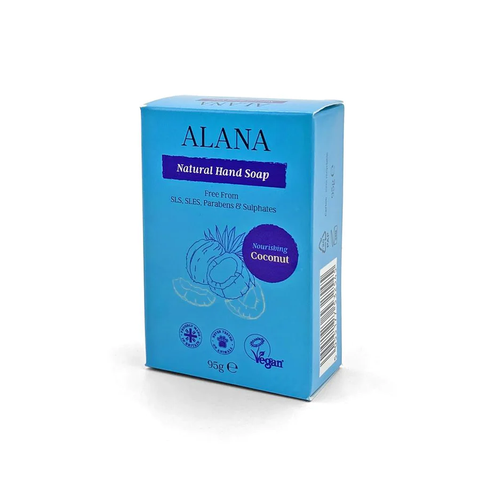 Alana Coconut Natural Hand Soap Bar 95g (Pack of 6)