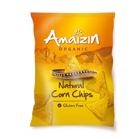 Amaizin Natural Corn Chips- Family Organic 150g (Pack of 10)