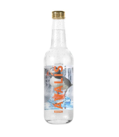 Avalis Icelandic Glacier Water Sparkling Glass Bottle 500ml (Pack of 24)