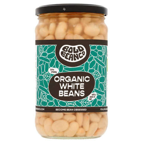 Bold Bean Co Organic White Beans 570g (Pack of 6)