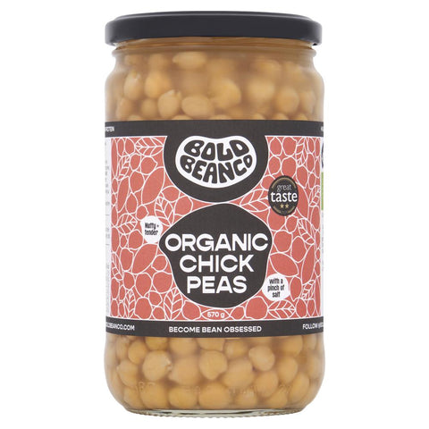 Bold Bean Co Organic Chickpeas 570g (Pack of 6)