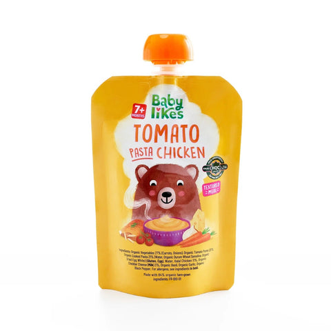 Baby Likes Tomato Pasta Chicken - Halal Baby Food 7 Months Plus 130g (Pack of 6)