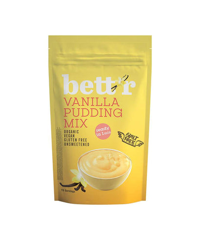 Bettr Organic Gluten-Free Vanilla Pudding Mix 150g (Pack of 6)