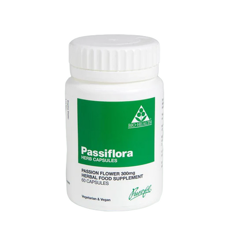 Bio Health Passiflora Herb Capsules 300mg 60 Capsules (Pack of 6)