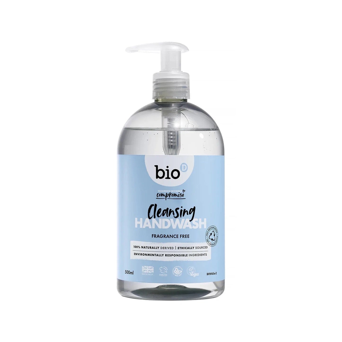 Bio D Hand Wash Fragrance Free 500 ml