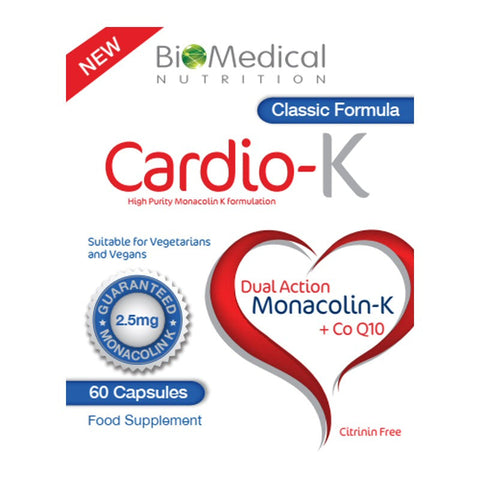 Bio Medical Classic Cardio-K (2.5mg Monacolin K) 60 Capsules (Pack of 6)
