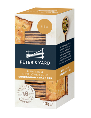 Peter's Yard Pumpkin & Sunflower Seed Cracker 105g (Pack of 8)