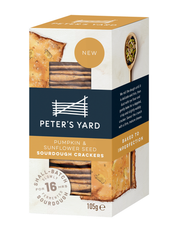 Peter's Yard Pumpkin & Sunflower Seed Cracker 105g (Pack of 8)