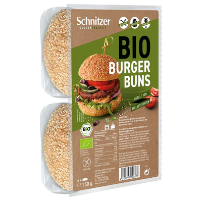 Schnitzer Gluten Free Burger Bun Organic 250g (Pack of 5)