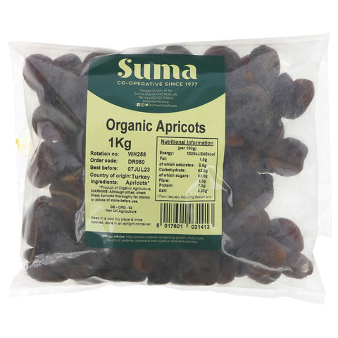 Suma Bagged Down - Organic Apricots 1kg