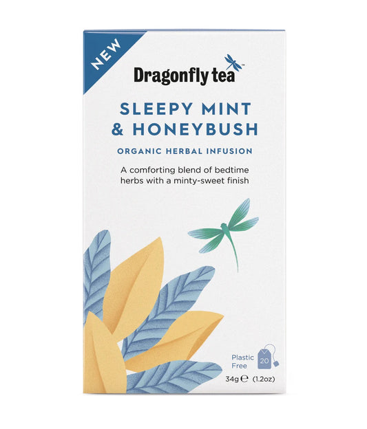 Dragonfly Tea Sleepy Mint & Honeybush Organic Herbal Tea 20 Bag