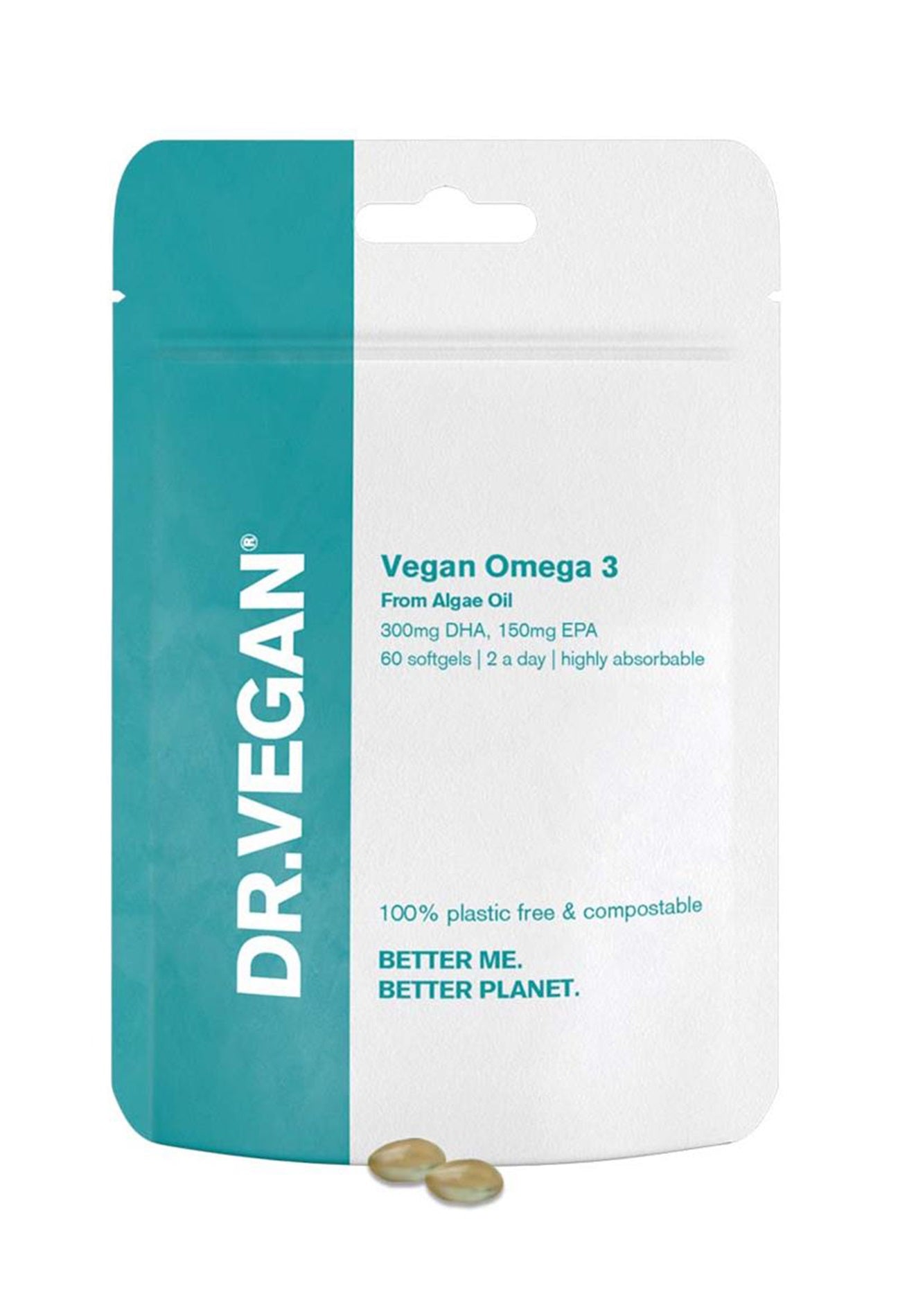Dr.Vegan Vegan Omega 3 300Mg Dha 150 Epa 60 Softgels