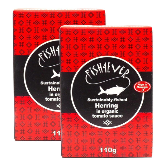 Fish4Ever Herring in Organic Tomato Sauce 110g (Pack of 2)