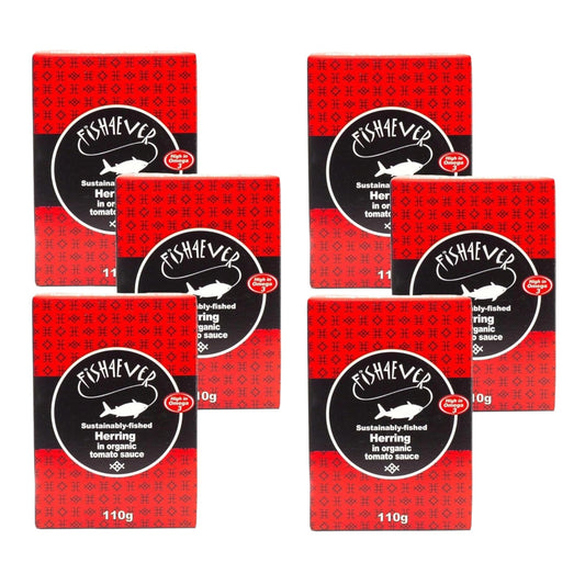 Fish4Ever Herring in Organic Tomato Sauce 110g (Pack of 6)