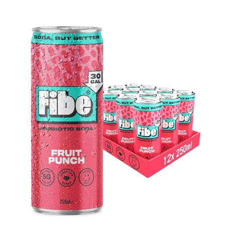 Fibe Soda Fruit Punch 250ml (Pack of 12)