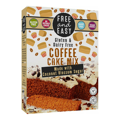 Free & Easy Coffee Cake Free From Mix 350g (Pack of 4)