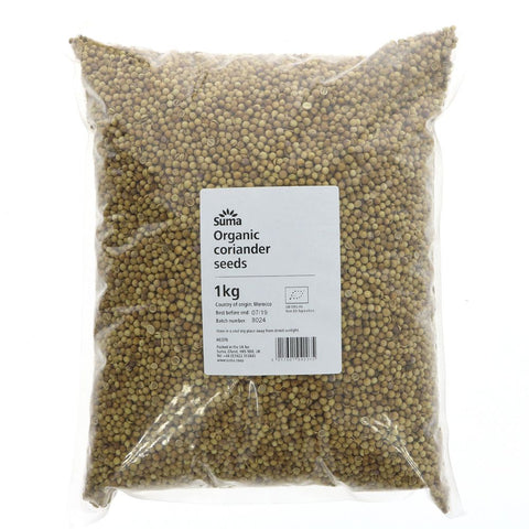 Bulk Whole Spices - Organic Coriander Seeds 1kg