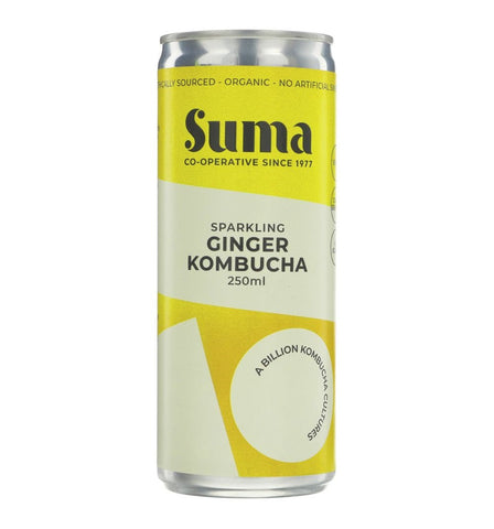 Suma Ginger Kombucha Organic 250ml (Pack of 24)