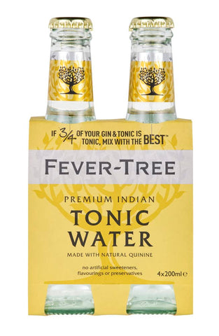 Fevertree Tonic Water 4 X 200ml (Pack of 6)