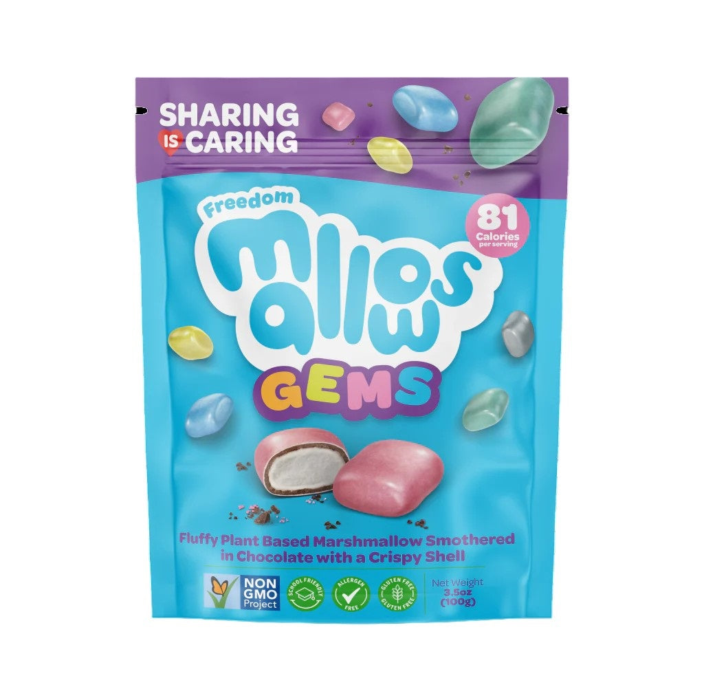 Freedom Confectionery Mallow Gems 100g (Pack of 10)