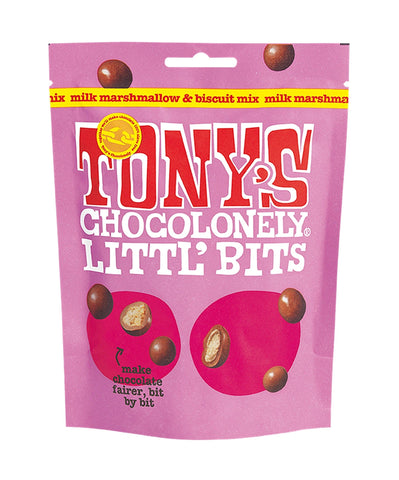 Tony's Chocolonely Littl'Bits Marshmallow Biscuit 100g (Pack of 8)