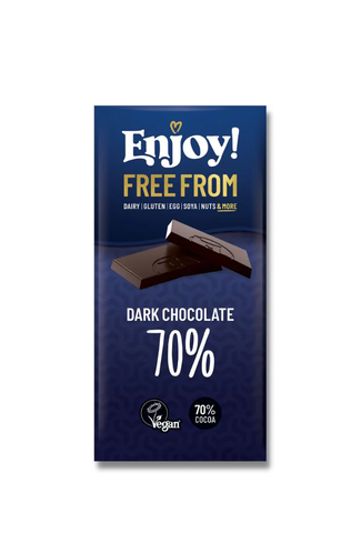 Enjoy 70% Dark Chocolate Bar 70g (Pack of 12)